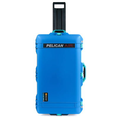 Pelican 1615 Air Case, Electric Blue with Teal Handles, Latches & Trolley ColorCase