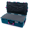 Pelican 1615 Air Case, Indigo with Magenta Handles & Latches Pick & Pluck Foam with Combo-Pouch Lid Organizer ColorCase 016150-0301-500-401