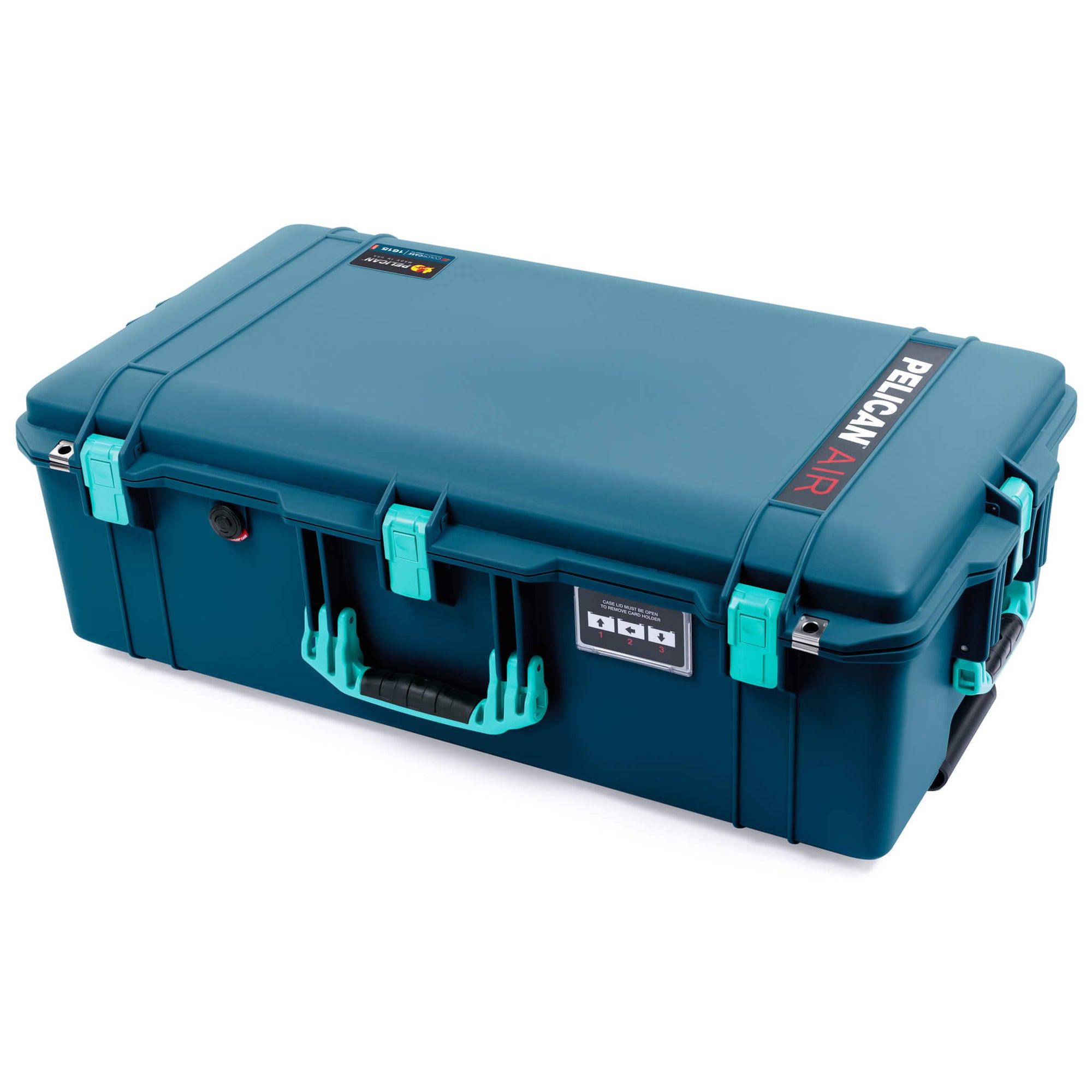 Pelican 1615 Air Case, Indigo with Teal Handles & Latches ColorCase 