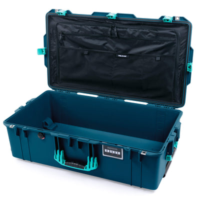 Pelican 1615 Air Case, Indigo with Teal Handles & Latches Combo-Pouch Lid Organizer Only ColorCase 016150-0300-500-591