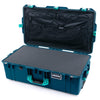 Pelican 1615 Air Case, Indigo with Teal Handles & Latches Pick & Pluck Foam with Combo-Pouch Lid Organizer ColorCase 016150-0301-500-591