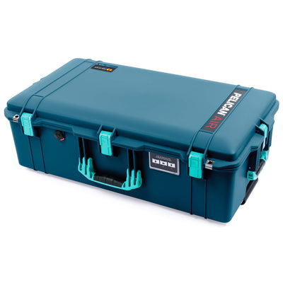 Pelican 1615 Air Case, Indigo with Teal Handles, Latches & Trolley ColorCase