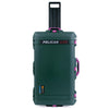 Pelican 1615 Air Case, Trekking Green with Magenta Handles, Latches & Trolley