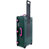 Pelican 1615 Air Case, Trekking Green with Magenta Handles & Latches