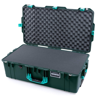 Pelican 1615 Air Case, Trekking Green with Teal Handles & Latches ColorCase