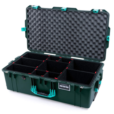 Pelican 1615 Air Case, Trekking Green with Teal Handles & Latches