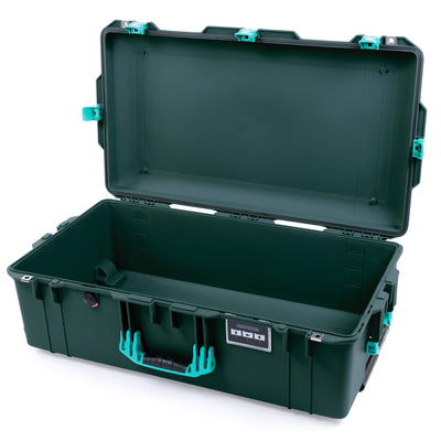 Pelican 1615 Air Case, Trekking Green with Teal Handles, Latches & Trolley