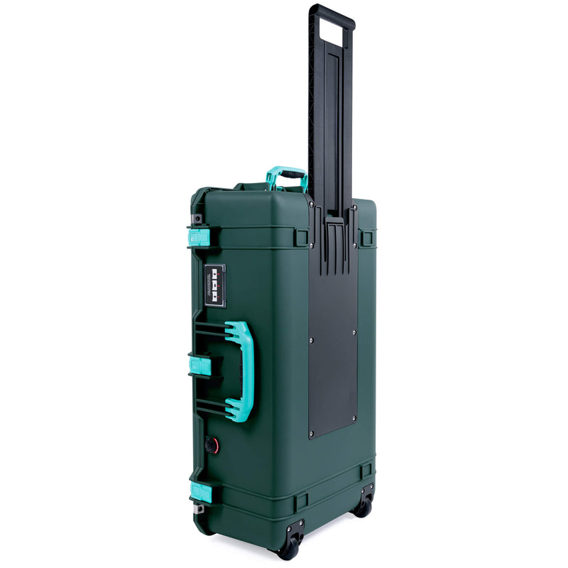 Pelican 1615 Air Case, Trekking Green with Teal Handles & Latches ColorCase 