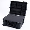 Pelican 1620 Case, Black (Push-Button Latches) Pick & Pluck Foam with Mesh Lid Organizer ColorCase 016200-0101-110-111