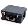 Pelican 1620 Case, Black with Desert Tan Handles & Push-Button Latches ColorCase