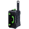 Pelican 1620 Case, Black with Lime Green Handles & Push-Button Latches ColorCase