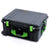 Pelican 1620 Case, Black with Lime Green Handles & Push-Button Latches ColorCase 