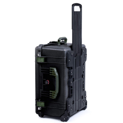 Pelican 1620 Case, Black with OD Green Handles & Push-Button Latches ColorCase