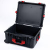 Pelican 1620 Case, Black with Red Handles & Push-Button Latches None (Case Only) ColorCase 016200-0000-110-321