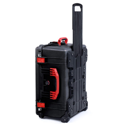 Pelican 1620 Case, Black with Red Handles & Push-Button Latches ColorCase