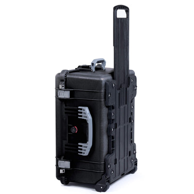 Pelican 1620 Case, Black with Silver Handles & Push-Button Latches ColorCase