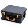 Pelican 1620 Case, Black with Yellow Handles & Push-Button Latches ColorCase