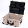 Pelican 1620 Case, Desert Tan with Black Handles & TSA Locking Latches ColorCase