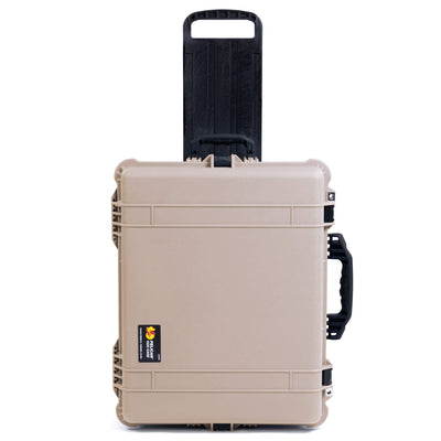 Pelican 1620 Case, Desert Tan with Black Handles & TSA Locking Latches ColorCase