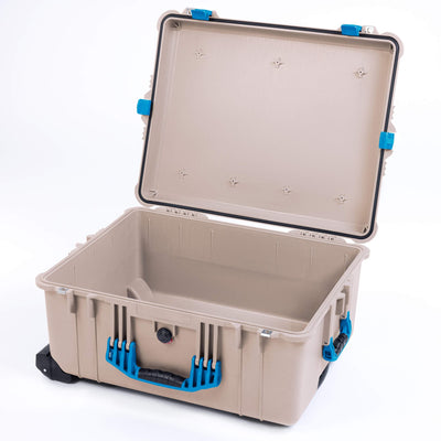 Pelican 1620 Case, Desert Tan with Blue Handles & Latches ColorCase