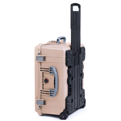 Pelican 1620 Case, Desert Tan with Silver Handles & Push-Button Latches ColorCase