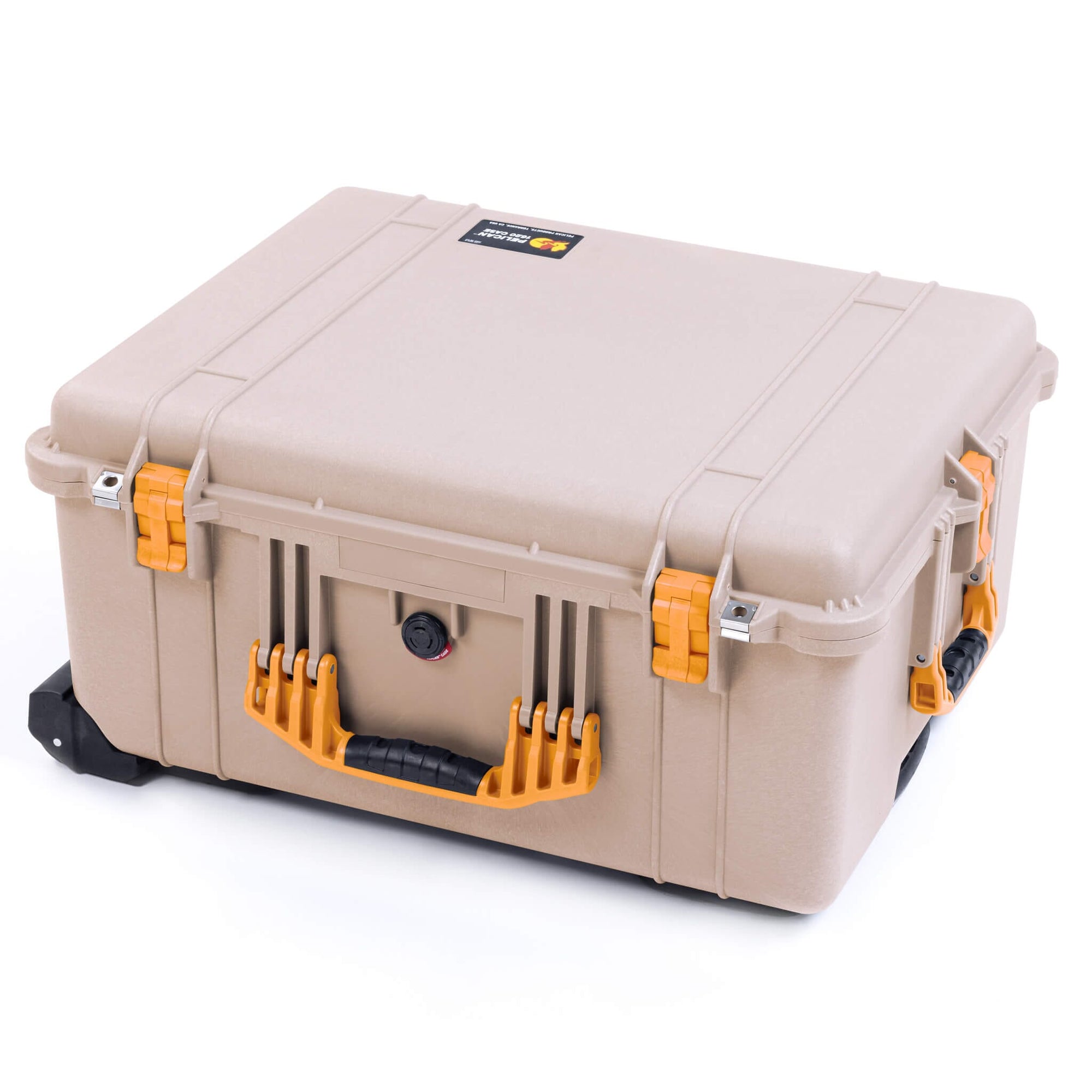 Pelican 1620 Case, Desert Tan with Yellow Handles & Latches ColorCase 