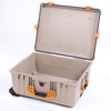 Pelican 1620 Case, Desert Tan with Yellow Handles & Latches ColorCase