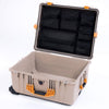 Pelican 1620 Case, Desert Tan with Yellow Handles & Latches ColorCase