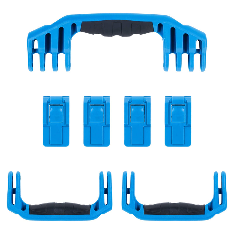 Pelican 1620 Replacement Handles & Latches, Blue (Set of 3 Handles, 4 Push-Button Latches) ColorCase 