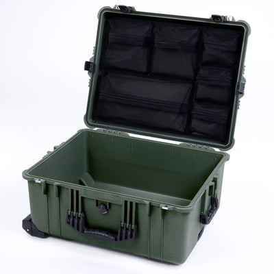 Pelican 1620 Case, OD Green with Black Handles & Push-Button Latches ColorCase