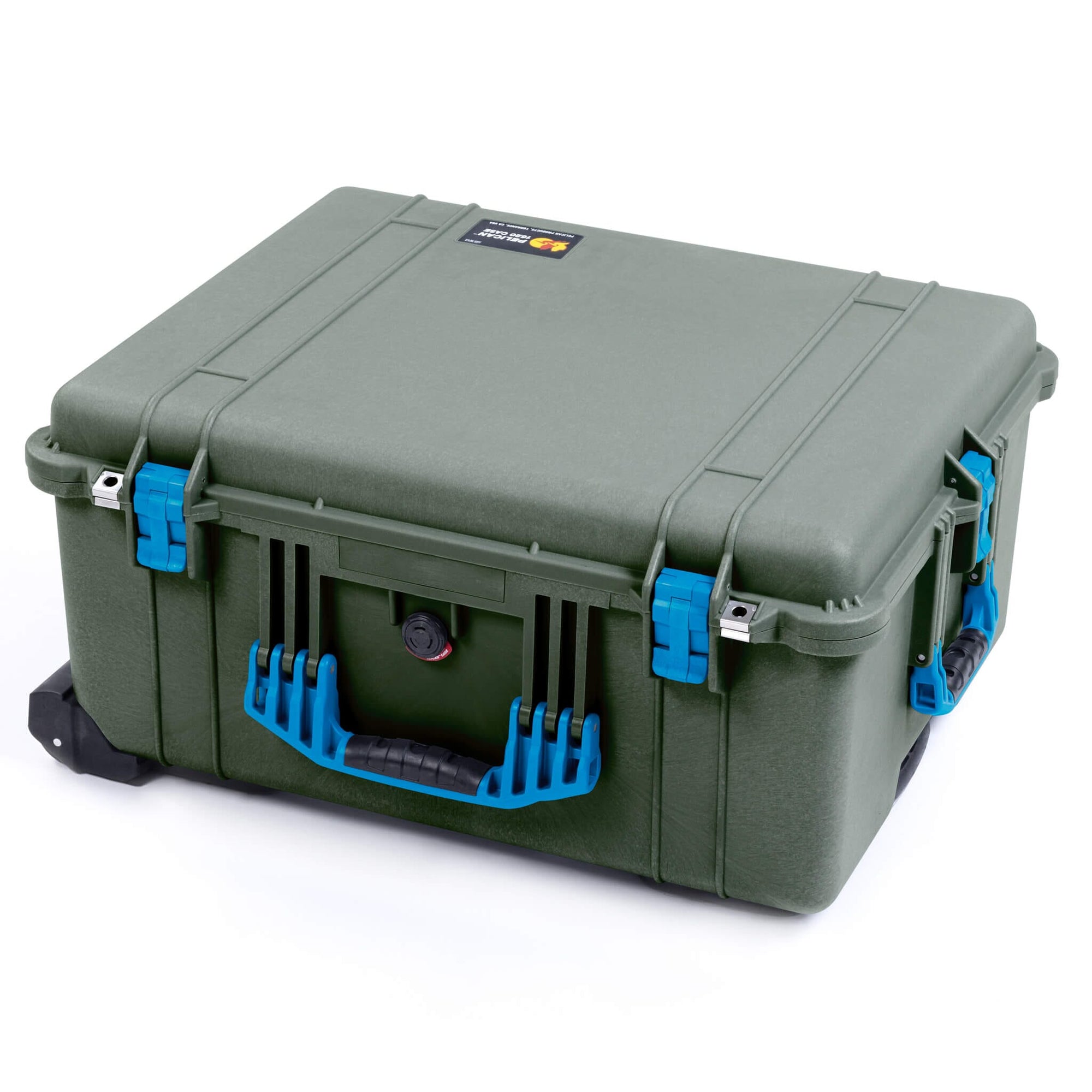 Pelican 1620 Case, OD Green with Blue Handles & Latches ColorCase 