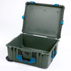 Pelican 1620 Case, OD Green with Blue Handles & Latches ColorCase