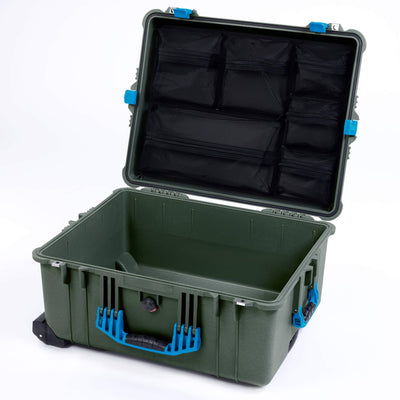 Pelican 1620 Case, OD Green with Blue Handles & Latches ColorCase