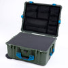 Pelican 1620 Case, OD Green with Blue Handles & Latches ColorCase