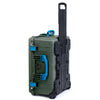 Pelican 1620 Case, OD Green with Blue Handles & Push-Button Latches ColorCase