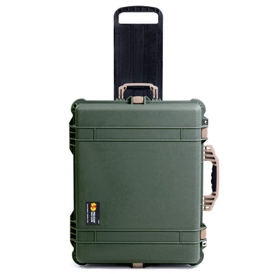 Pelican 1620 Case, OD Green with Desert Tan Handles & Latches ColorCase