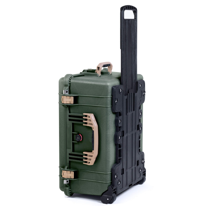 Pelican 1620 Case, OD Green with Desert Tan Handles & Latches ColorCase 