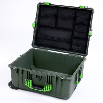 Pelican 1620 Case, OD Green with Lime Green Handles & Latches ColorCase