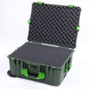 Pelican 1620 Case, OD Green with Lime Green Handles & Latches ColorCase