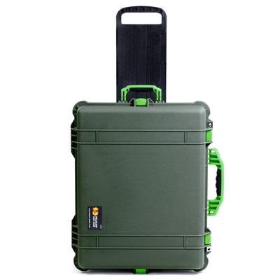 Pelican 1620 Case, OD Green with Lime Green Handles & Latches ColorCase