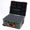 Pelican 1620 Case, OD Green with Orange Handles & Latches ColorCase