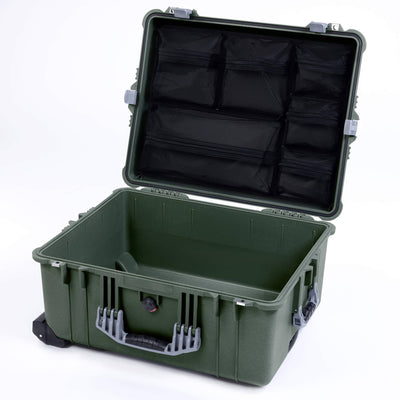 Pelican 1620 Case, OD Green with Silver Handles & Latches ColorCase