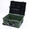 Pelican 1620 Case, OD Green with Silver Handles & Push-Button Latches ColorCase