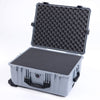 Pelican 1620 Case, Silver with Black Handles & Latches ColorCase