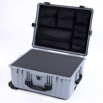 Pelican 1620 Case, Silver with Black Handles & TSA Locking Latches (Copy) ColorCase