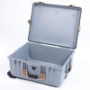 Pelican 1620 Case, Silver with Desert Tan Handles & Push-Button Latches ColorCase