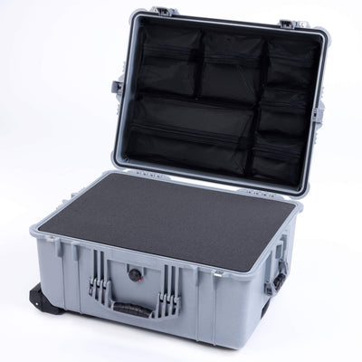 Pelican 1620 Case, Silver (Push-Button Latches) ColorCase