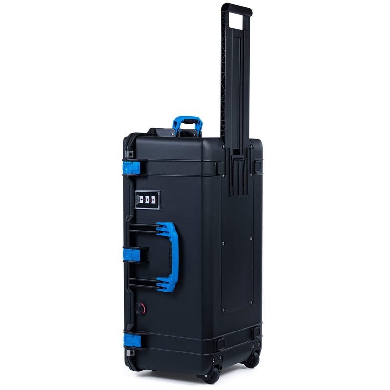 Pelican 1626 Air Case, Black with Blue Handles & Latches ColorCase 