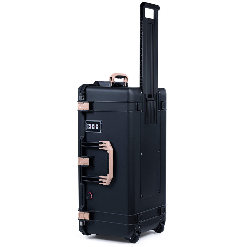 Pelican 1626 Air Case, Black with Desert Tan Handles & Latches ColorCase 