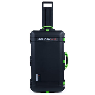 Pelican 1626 Air Case, Black with Lime Green Handles & Latches ColorCase